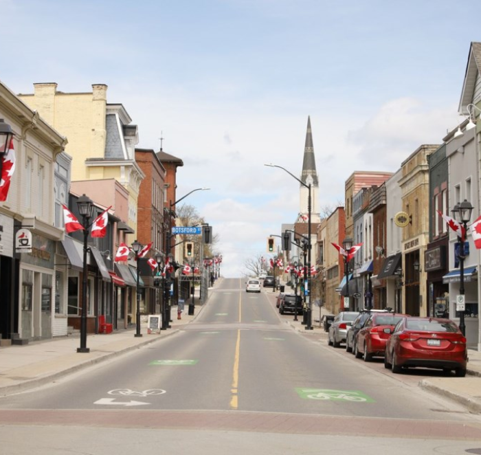 Newmarket Ontario downtown strip