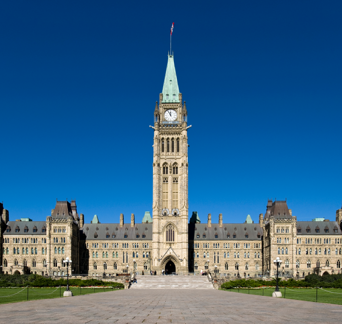 Centre Block on Parliament Hill in Ottawa
